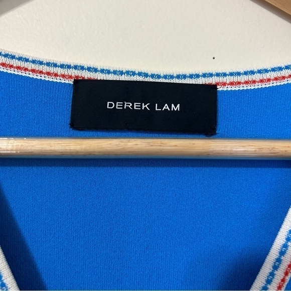 Derek Lam Colorblocked Stretch Knit Dress in Blue‎ sz S - Picture 2 of 5